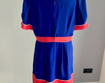 Vintage-inspired Monsoon Fusion Dress – UK 16 / US 12 – 60s Mod