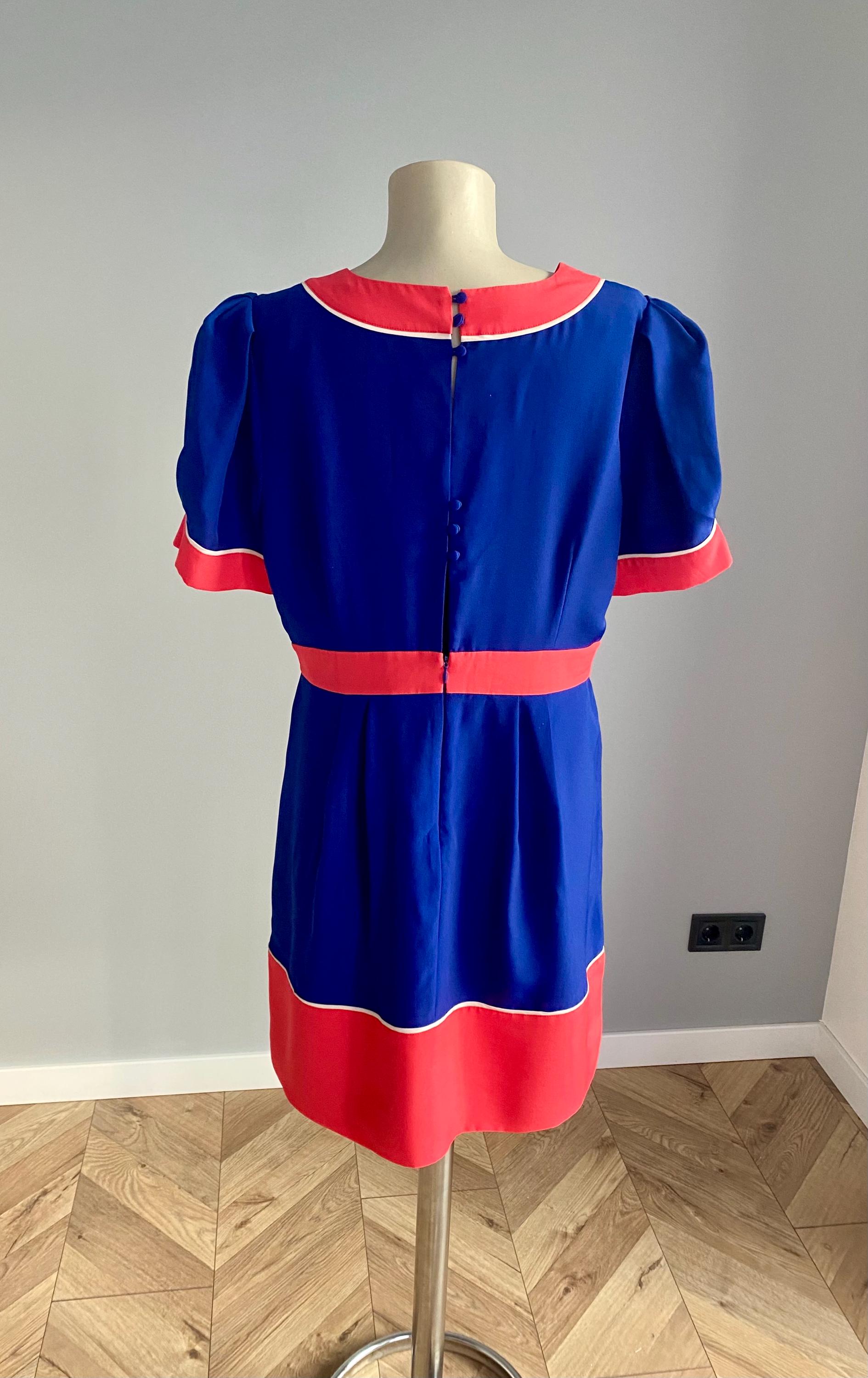 Vintage-inspired Monsoon Fusion Dress – UK 16 / US 12 – 60s Mod