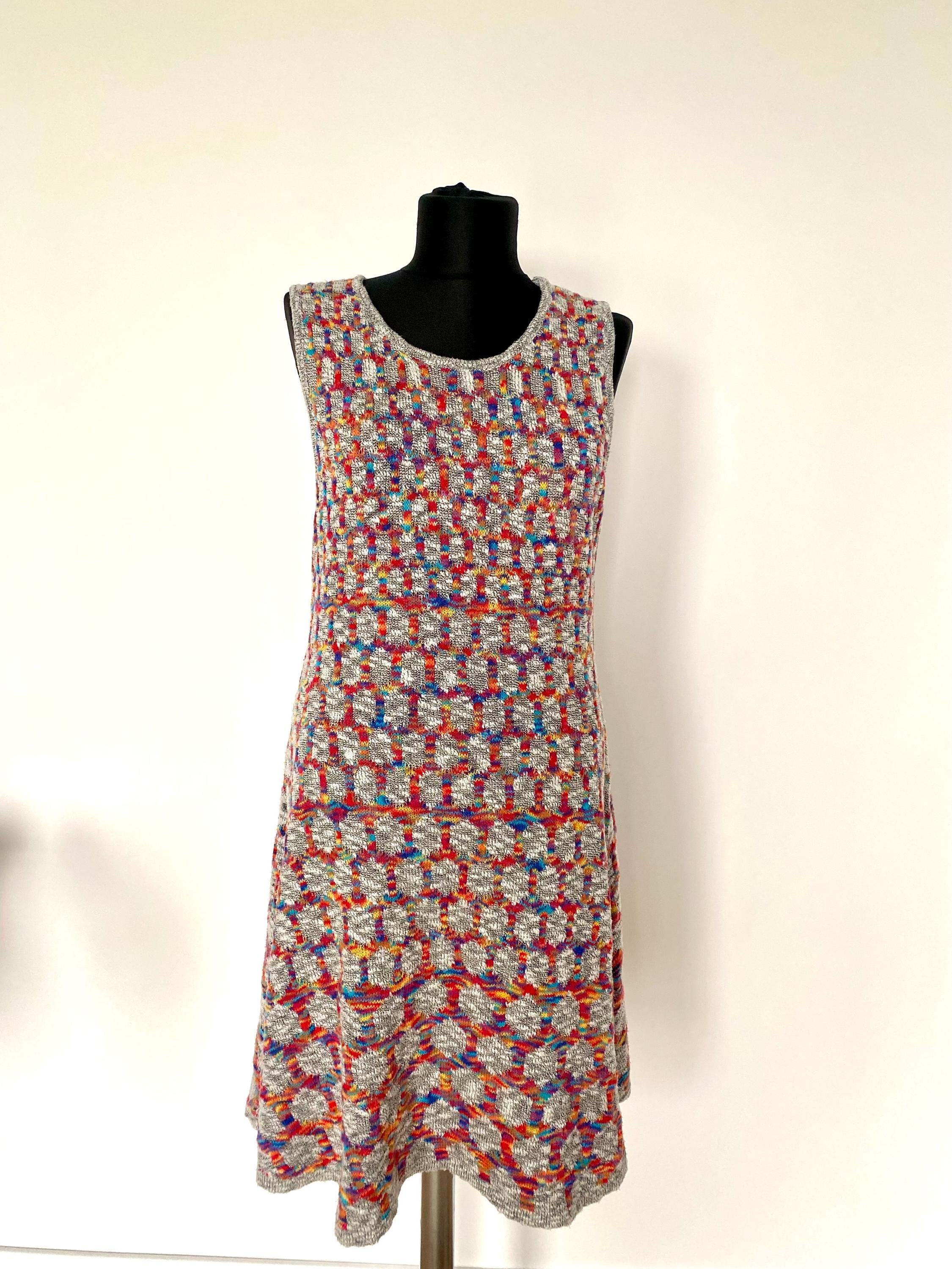 Vintage style Knit Dress: Made in France, Size S-M
