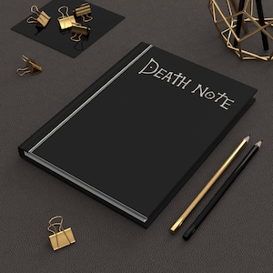 Death Note Notizbuch | Dunkles ästhetisches Notizbuch für Fans, Geschenk für Anime Liebhaber, Schule & Schreibjournal, Briefpapier, Kunst