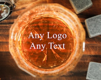 Vasos de whisky personalizados personalizados, se pueden personalizar con cualquier logotipo o texto, regalos corporativos, regalos de padrino, regalos de aniversario