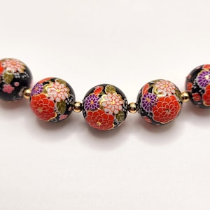 Bellissimo set di perline Tensha giapponesi rosse a forma di fiore primaverile da 12 mm (5), perline Tensha giapponesi, perline Tensha, perline, forniture,