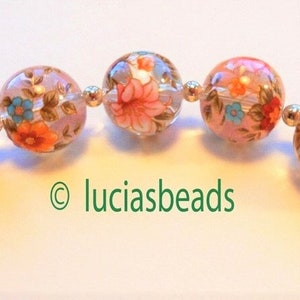 NUOVO set di perline Tensha giapponesi Garden Lily su Clear 12 MM