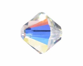 50  Genuine Swarovski Crystals 4MM in Gorgeous Clear Crystal AB