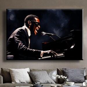Blues Men Singer Leinwand Gemälde, Jazz Vocal Musiker Leinwand Gemälde, Jazz Wand Kunst Leinwand Dekoration, Wohnzimmer Wandkunst, Wohnkultur