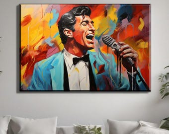 Popular Jazz Singer Canvas Painting, Home Decor, Living Room Art, Wall Art, Canvas art