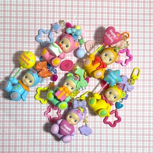 sonny angel birthday gift bears series beaded charm keychains