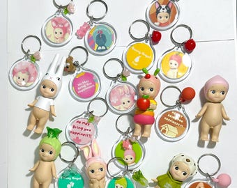 sonny angel matching frame beaded charm keychains