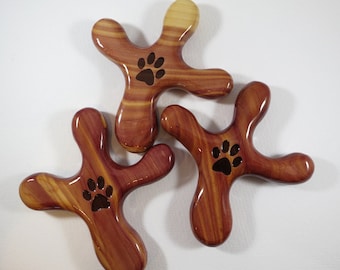 Set of Three Comfort Dog Paw Palm Crosses