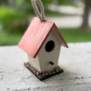 Hand Painted 4in Bird House
