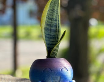 Vreemde 3D-geprinte plantenbak verschillende kleuropties
