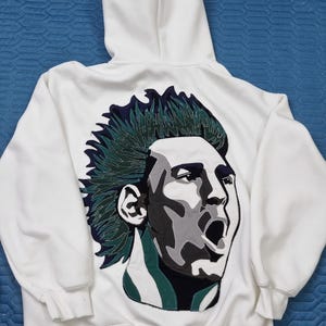 Handmade Messi Hoodie – Unique Soccer-Inspired Pullover – Streetwear Fashion – Soccer Fan Gift – Handmade Messi Art Hoodie