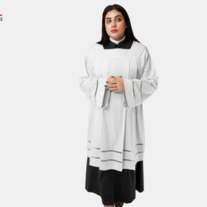 Traditional Lace Surplice for Women Priest