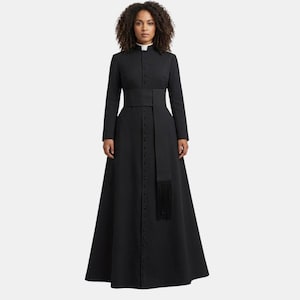 black plus size dresses prom Modern Heritage Clergy Dress in Black Kente main image 1