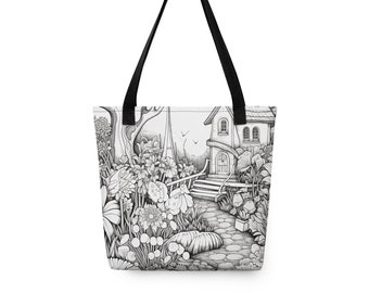 Garden Cottage Tote bag