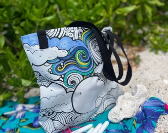 Moonstorm Meditation Color-Me Tote bag