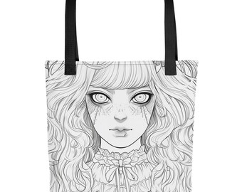 Victorian Ghost Color-Me Tote bag