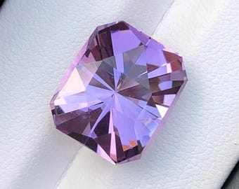 Natural Lavender Amethyst Gemstone: 10.61 Ct Fancy Starburst Cut ,Faceted  loose Gemstone
