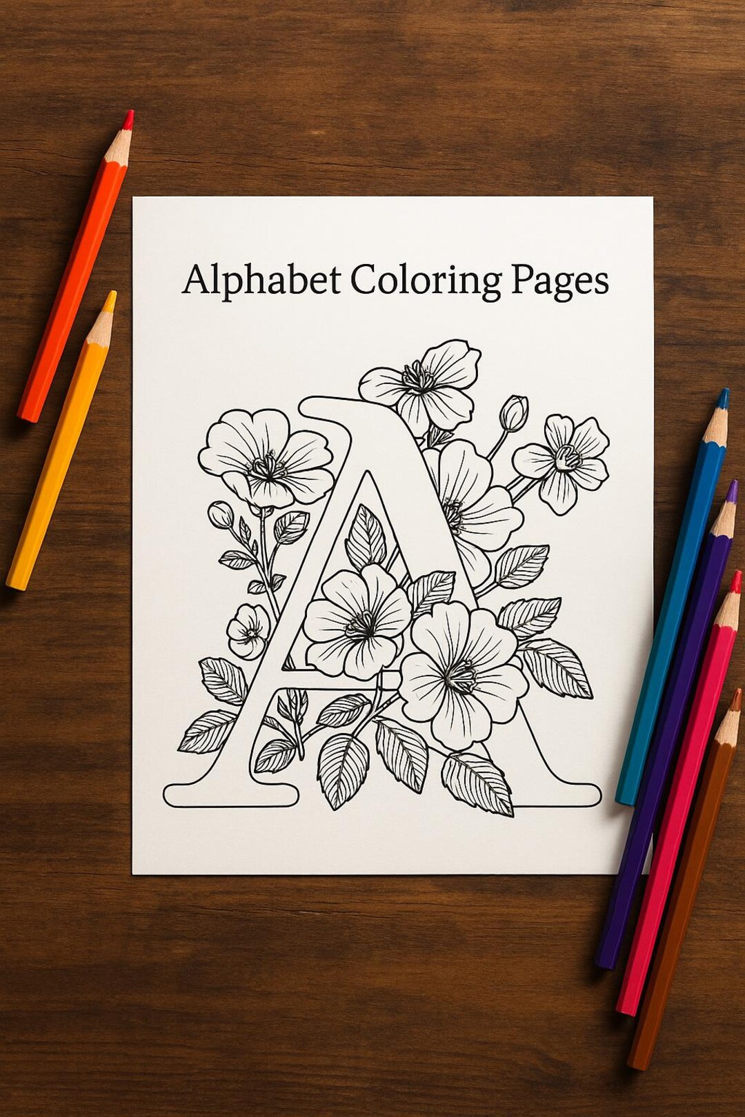 Alphabet Colouring In, Colouring in Letters - Etsy