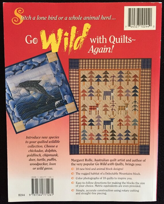 Go Wild With Quilts-Again! 10 New Bird /& Animal Designs