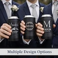 Groomsmen Can Cooler Gift | Engraved Beer Holder for Best Man & Groomsmen