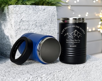 Custom Laser Engraved Can Cooler – Bachelor Party Groomsmen Gift