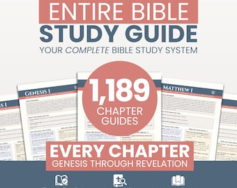COMPLETE Bible Study Guide: Full 66 Book, 1,189 Chapters Digital Curriculum PDF