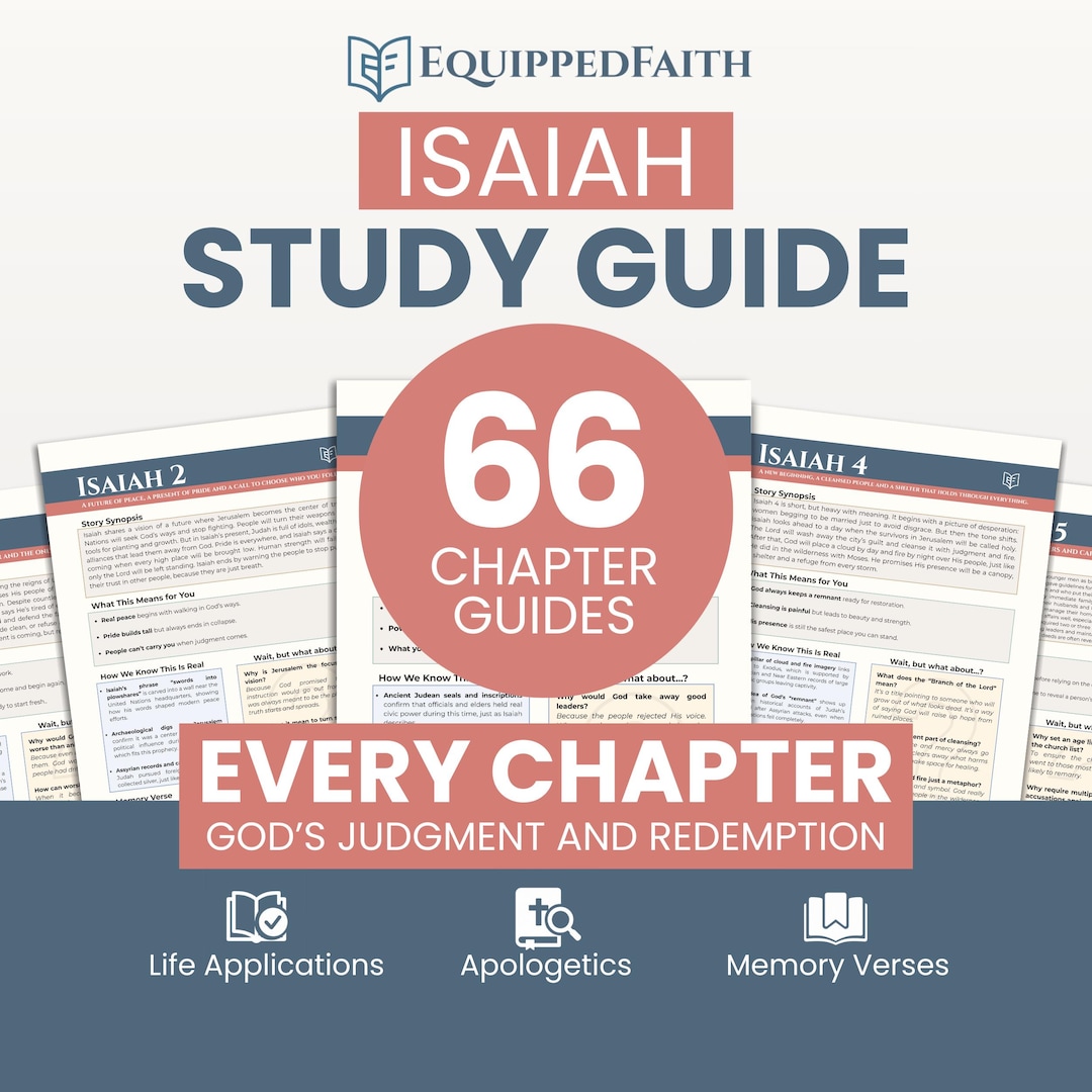 Isaiah Bible Study Guide: Christian Devotional and Apologetics (PDF Printable/digital Download ...