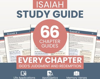 Isaiah Bible Study Guide: Christian Devotional and Apologetics (PDF Printable/Digital Download)