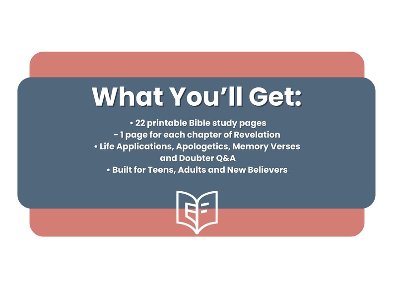 Revelation Bible Study Guide: Christian Devotional, Apologetics (PDF Printable)