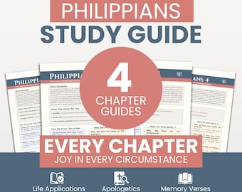 Philippians Bible Study Guide: Christian Devotional with Apologetics (PDF Printable)