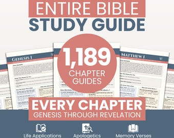 1,189 Chapter COMPLETE Bible Study Guide: Full 66 Book Digital Curriculum PDF