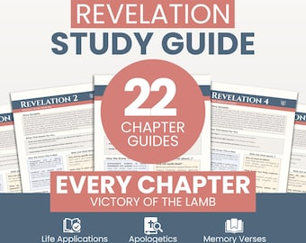 Revelation Bible Study Guide: Christian Devotional, Apologetics (PDF Printable/Digital Download)