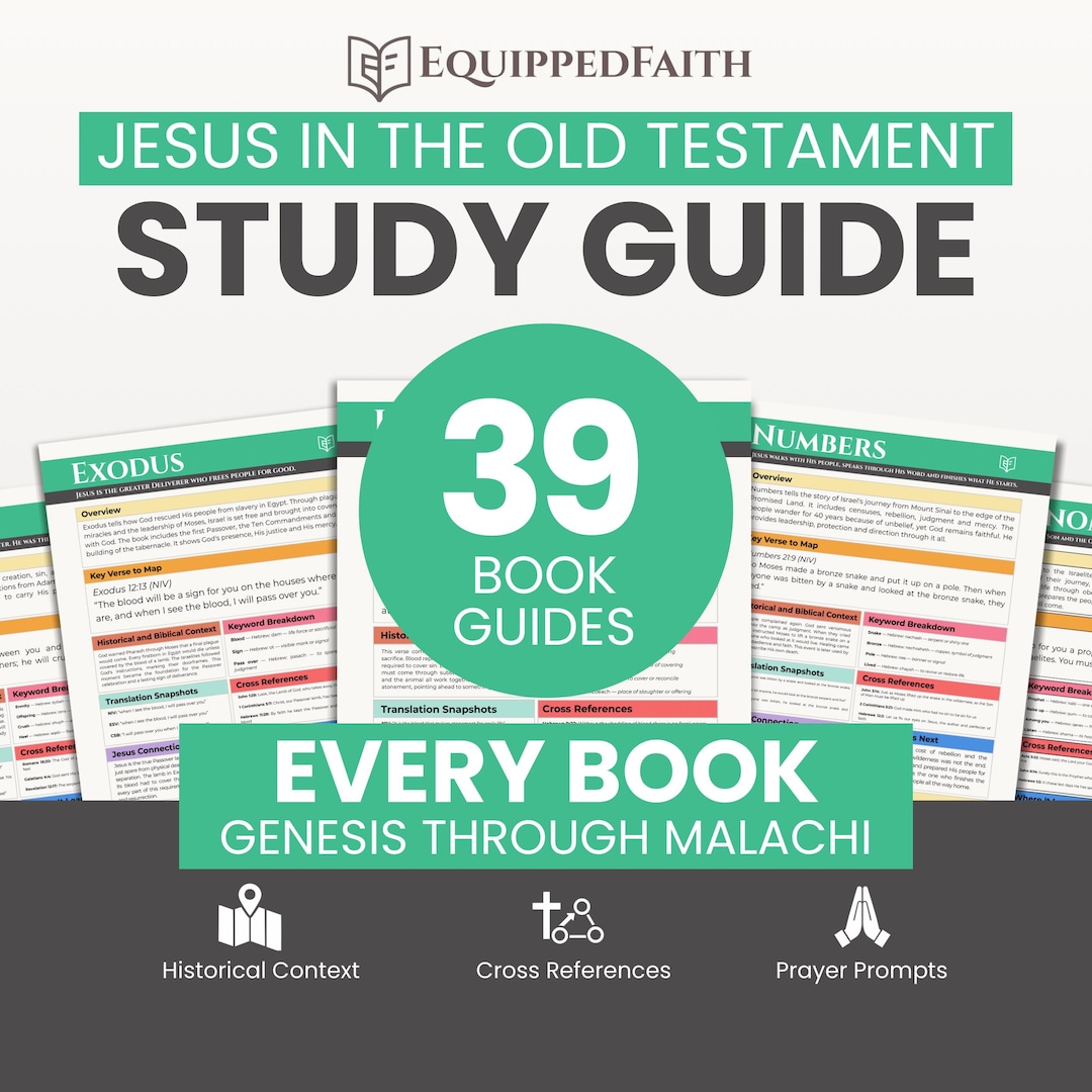 Jesus in Old Testament Bible Study Guide: Printable Hebrew Keyword ...