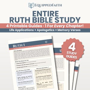 Bible Study Guide Printable | Ruth Bible Study PDF | Christian Study Resource for Women, Teens, Homeschool, Sunday School