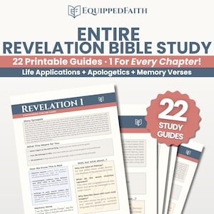 Revelation Bible Study Guide: Christian Devotional, Apologetics (PDF Printable)