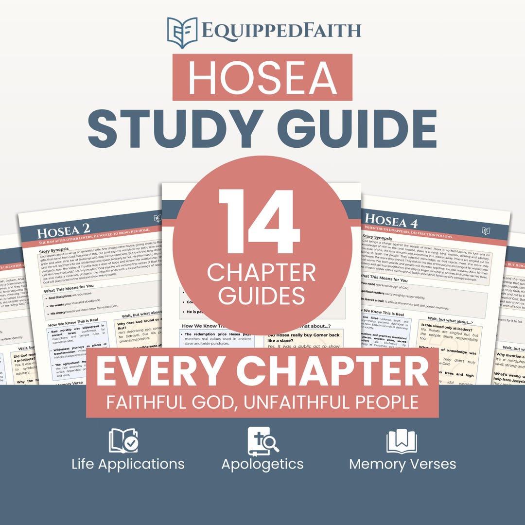 Hosea Bible Study Guide Christian Devotional With Apologetics (PDF