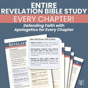 Revelation Bible Study Guide: Christian Devotional, Apologetics (PDF Printable)