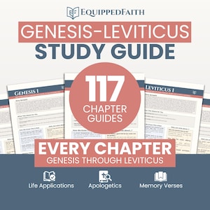 Genesis, Exodus, Leviticus Bible Study Guide: Christian Devotional (Digital Curriculum, Printable PDF)