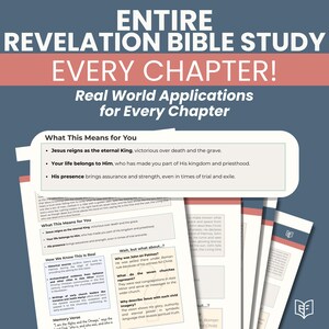 Revelation Bible Study Guide: Christian Devotional, Apologetics (PDF Printable)