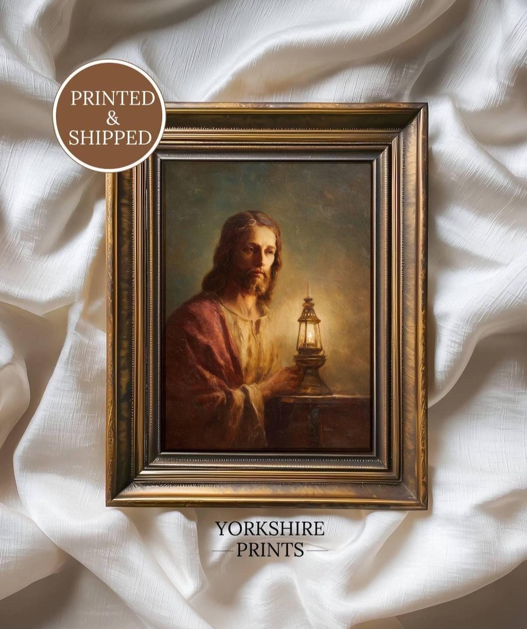 Jesus Holding the Lamp | Christian Wall Art | Faith and Light Print ...
