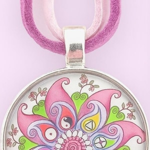 Collana boho in resina epossidica, collana in resina, regalo per lei, regalo per la mamma, gioielli estivi