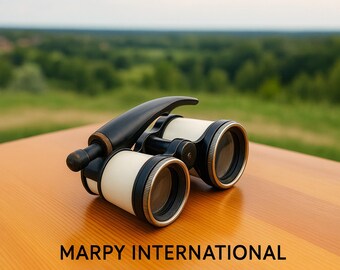 Vintage Black & White Opera Glasses – Antique Theater Binoculars – Collectible Nautical Decor by MARRY INTERNATIONAL