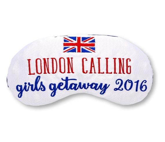London Calling Sleep Mask British Theme Union Jack Vacation