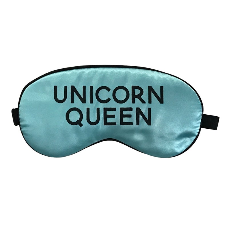 Unicorn Queen Natural Silk Sleep Mask with Adjustable Strap