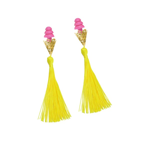 Breakfast at Tiffany's Inspired Tassel Earplugs in Bollywood Starlet Il_570xn