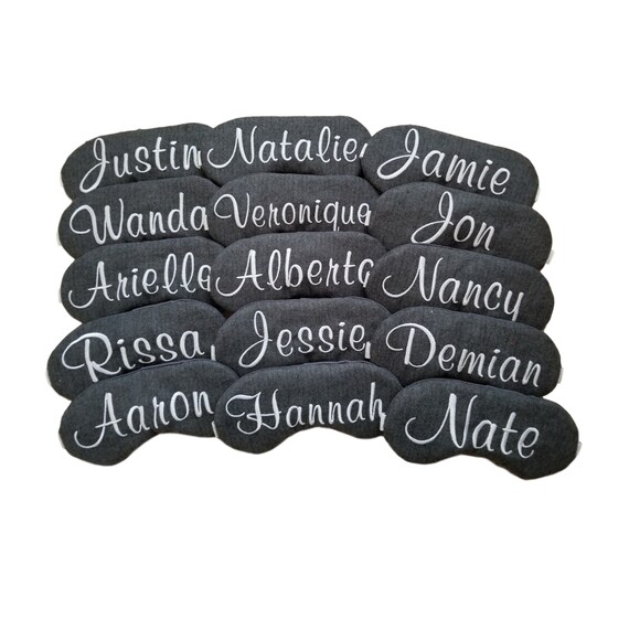 Wool Herringbone Sleep Mask with Personalization Option Il_570xn