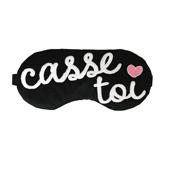 Mature! Cute Casse toi French F*uck Off Sleep Mask Paris Bachelorette Subversive Curse Word Il_570xn