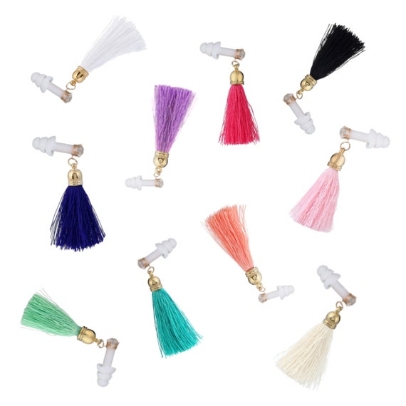 Vintage Glam Rhinestone Tassel Earplugs for Sleeping Il_570xn