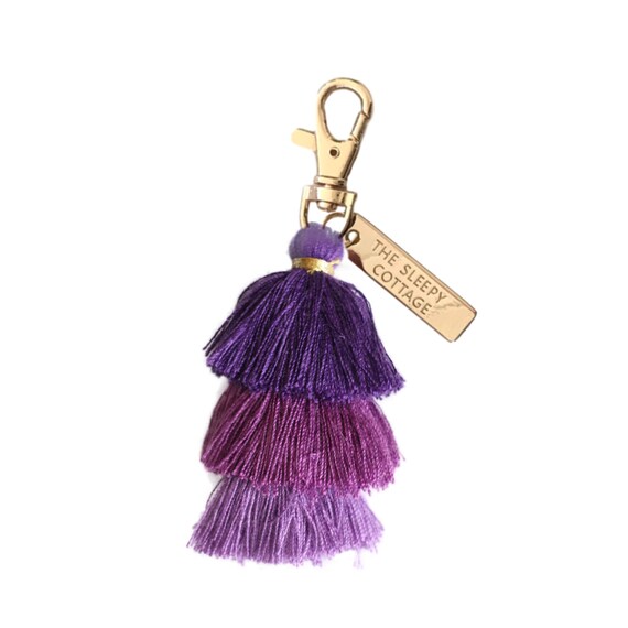 Grape Pagoda Tassel Keychain and Bag Charm Il_570xn